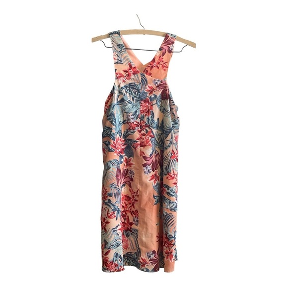 BCBGeneration Red and Pink Floral Halter Sundress - Picture 2 of 2
